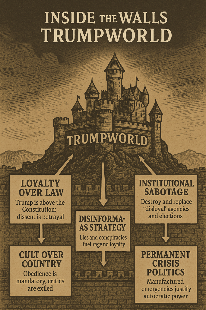 a poster of a political diagram