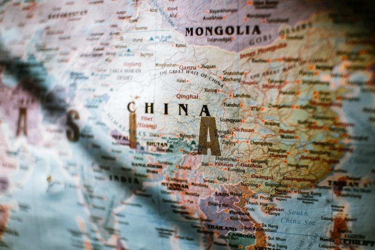 China geopolitics mercator style Map of China road-ahead-vKZe1n-4RYo-unsplash